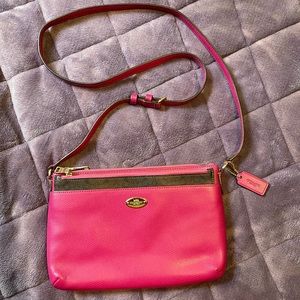 Coach Crossbody purse with removable pouch